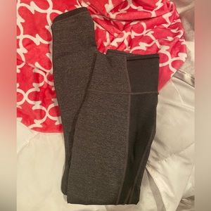 grey lululemon leggings with mesh